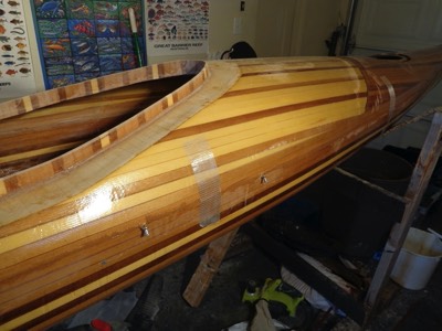  4/13/16 - The deck and hull are epoxied together. 