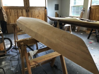  The hull is sanded smooth. 
