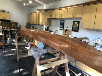  1/29/19 - Two fill coats of epoxy are applied. 