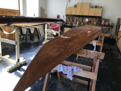  2/28/19 - Several coats of varnish have been applied. 