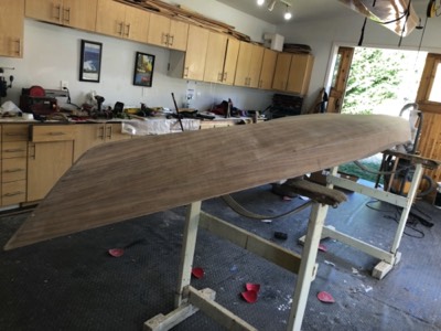  9/1/19 - The hull is sanded smooth. 