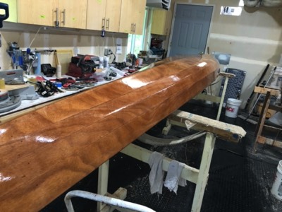  5/2/20 - Several coats of varnish have been applied. 
