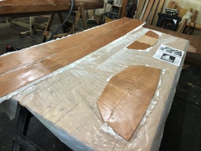  The fiberglass is saturated with epoxy. 