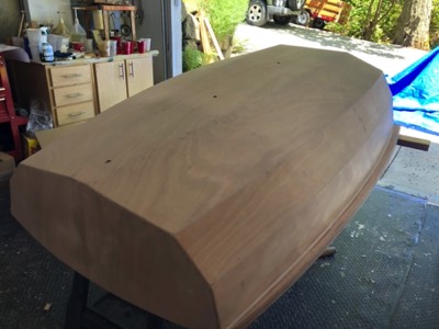  6/18/20 - The aft section is sanded smooth. 