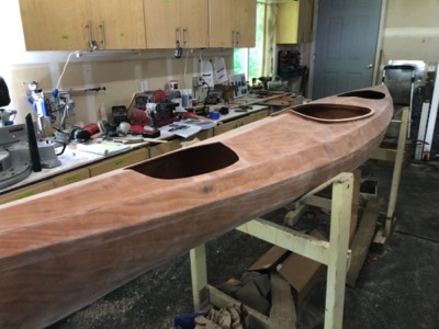  5/29/20 - The entire boat is sanded. 