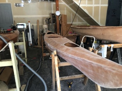  5/28/20 - The hull is sanded. 
