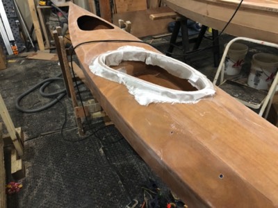  5/30/20 - The coaming is ready for fiberglass. 