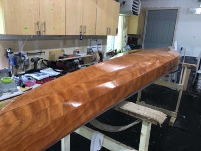  6/5/20 - Several coats of varnish have been applied. 