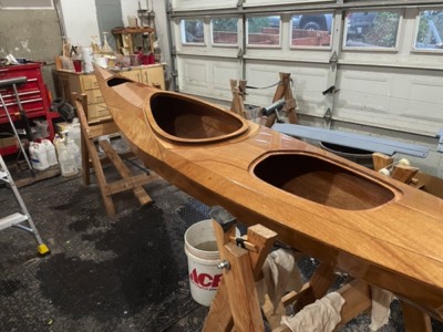  1/11/21 - Several coats of varnish have been applied. 
