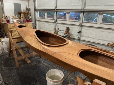  1/13/21 - Several coats of varnish have been applied. 