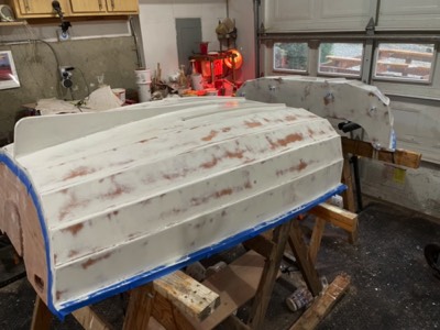  10/28/21 - The two coats of primer have been sanded. Ready for paint! 
