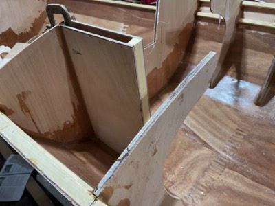  The trunk is epoxied in place. 
