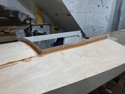  The coaming is filleted with epoxy. 