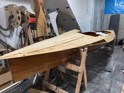  5/6/23 - The boat is in the workshop. 