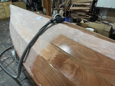  Hull is partially sanded. 