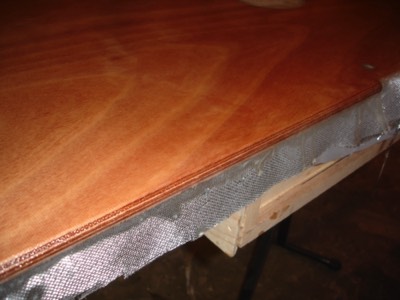  Close up of the edges that have been rounded over.   