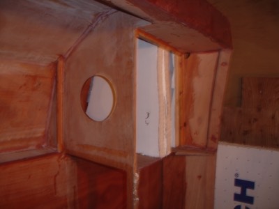  The aft compartments are partially filled with foam.   