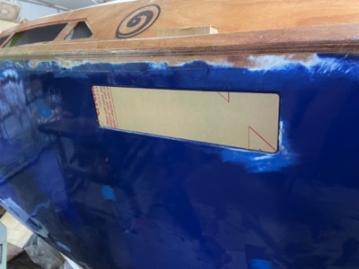  Acrylic is cut and fit for hull windows.  