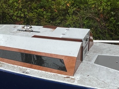  11/1/21 - The flip open sliding companionway hatch is done. 