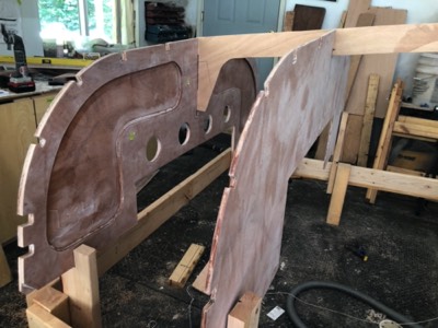  7/19/20 - The transom is fitted. 