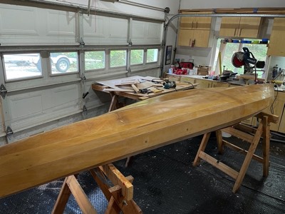  10/26/20 - The Hull is ready for varnish. 