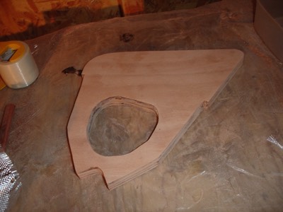  8/3/08 - The bulkheads are sanded to their final shape. 
