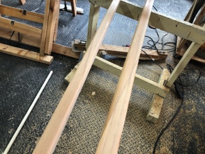  12/3/19 - The spars are sanded. 