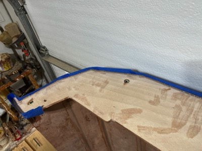  4/5/24 - The edges of the hull halves are reinforced with epoxy. 