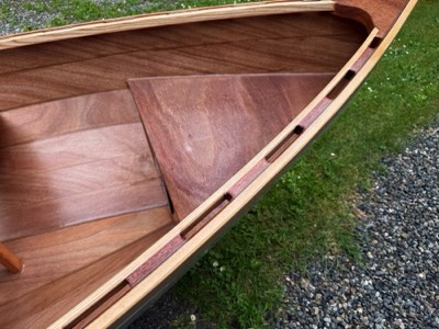  Pygmy Wineglass Wherry - View of the bow and gunwales. 