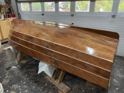  7/10/23 - The hull is seal coated with epoxy. 